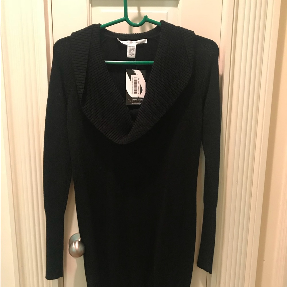 Diane Von Furstenberg sweater dress black